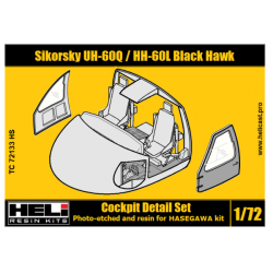 Sikorsky UH-60Q HH-60L Black Hawk Cockpit Detail Set  Hasegawa