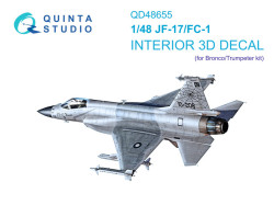 PAC/CAC JF-17/FC-1 3D-Printed & coloured Interior on decal paper (Bronco/Trumpeter)