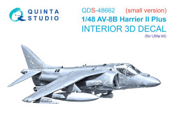 AV-8B Harrier II Plus 3D-Printed & coloured Interior on decal paper (UMa) (Small version)