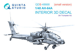 AH-64A 3D-Printed & coloured Interior on decal paper (Trumpeter) (Small version)