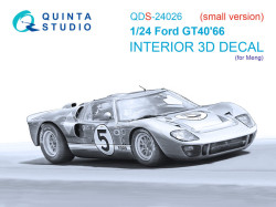 Ford GT40 Mark II 66 3D-Printed & coloured Interior on decal paper (Meng) (small version)