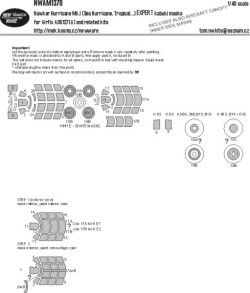 Hawker Hurricane Mk.I (Sea Hurricane, Tropical…) EXPERT kabuki masks