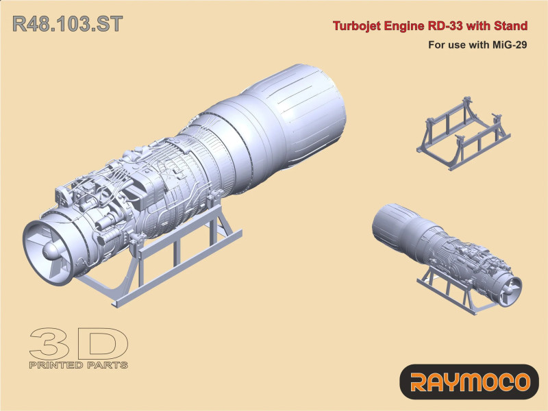 Turbojet Engine RD-33/w Stand