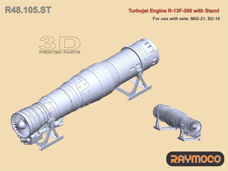Turbojet Engine R-13F-300/w Stand