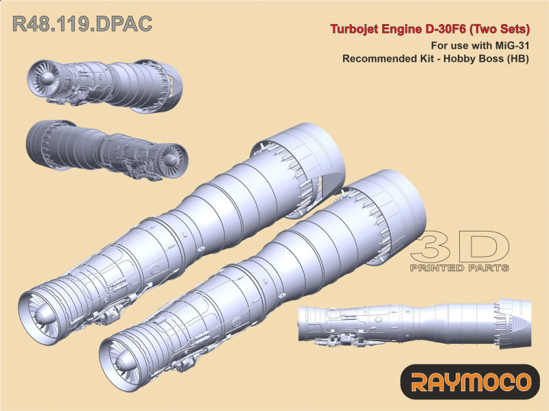 Turbojet Engine D-30F6 (HB) (2 Sets)