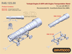 Turbojet Engine D-30F6 /w Transportation Stand (AMK)