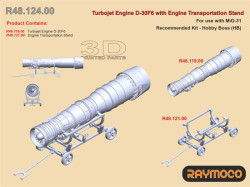 Turbojet Engine D-30F6 /w Transportation Stand (HB)