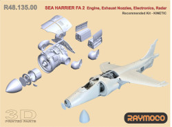 SEA HARRIER FA 2 Engine, Exhaust Nozzles, Electronics, Radar.