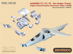 HARRIER T2/T4/T8 Engine, Nozzles, Electronics, Radar or ARBS.