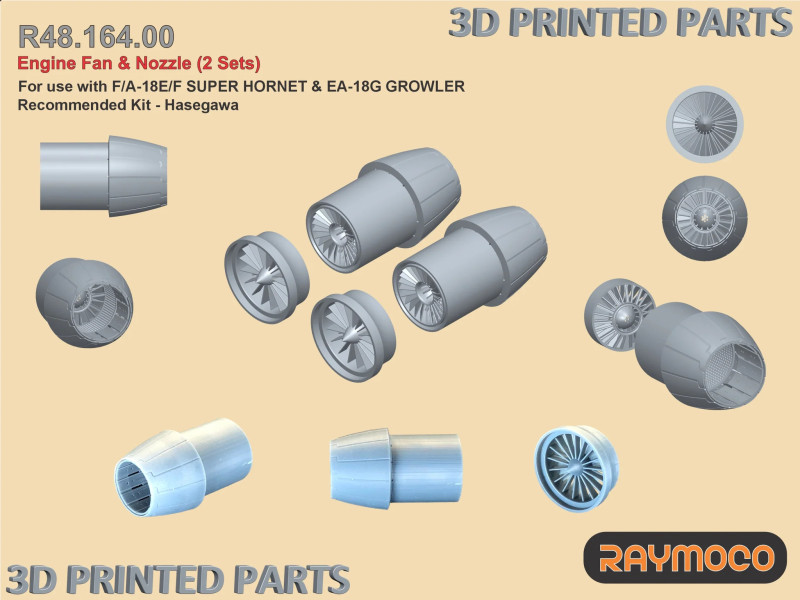 F-18 Engine Fan & Nozzle (2 Sets) (Has)