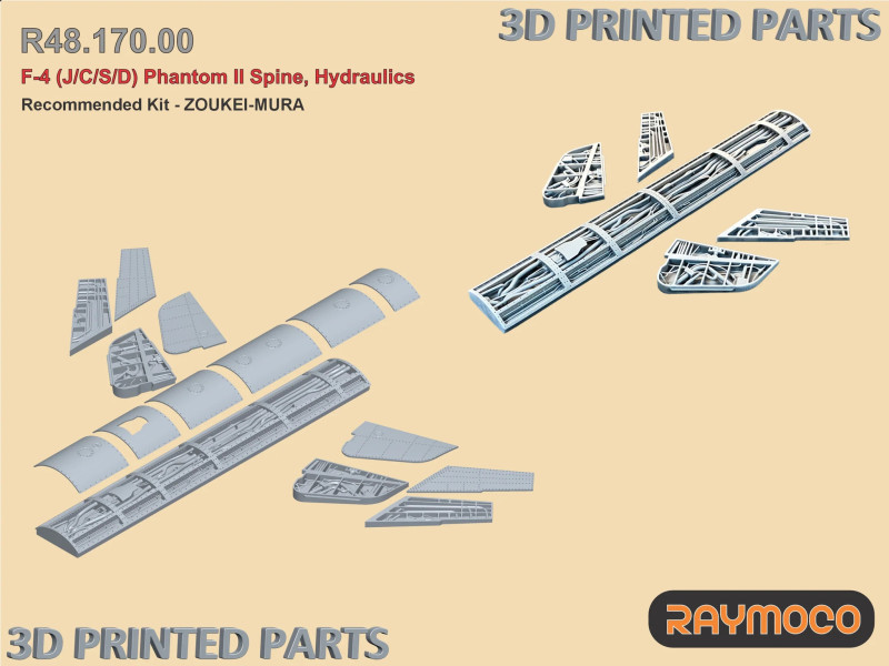 F-4J/C/S/D Phantom II Spine, Hydraulics (ZM)