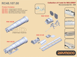 Collection of 4 sets for MiG-25 (Surveillance Cameras)
