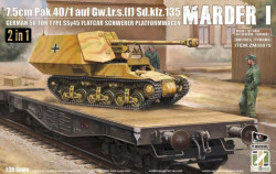 Marder I-7,5cm PaK a.Gw.Lorraine w/SSy45 flatcar