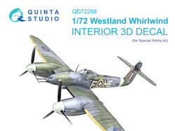 Westland Whirlwind 3D-Printed & coloured Interior on decal paper (Special Hobby)