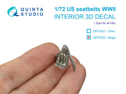 WWII US Seatbelts, Beige color (for 2 seats) (All kits)