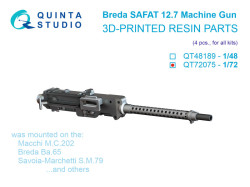 Breda SAFAT 12.7, WWII Italian Machine Gun, 4 pcs (for all kits)