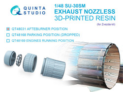 Su-30SM Exhaust Nozzles (Afterburner Position) (Zvezda)