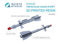 R-27ET Air-to-Air Missiles with Launchers, 2 pcs (for all kits)