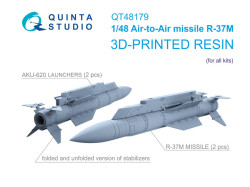 R-37M Air-to-Air Missiles with Launchers, 2 pcs (for all kits)