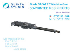 Breda SAFAT 7.7, WWII Italian Machine Gun, 4 pcs (for all kits)