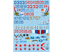 Decals for MiG-29 (item 9-12)