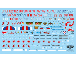 Decals for MiG-29 (item 9-13)