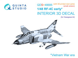RF-4C Phantom II (early) 3D-Printed & coloured Interior on decal paper (Hasegawa) (Small version) (w