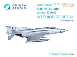 RF-4C Phantom II (late without DMAS) 3D-Printed & coloured Interior on decal paper (Hasegawa) (Small