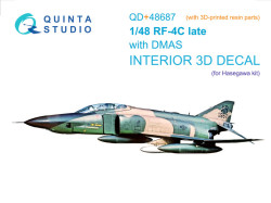 RF-4C Phantom II (late with DMAS) 3D-Printed & coloured Interior on decal paper (Hasegawa) (with 3D-
