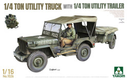 ¼-ton utility truck w. ¼-t. utility trailer