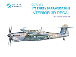 Fairey Barracuda Mk.II 3D-Printed & coloured Interior on decal paper (Special Hobby)