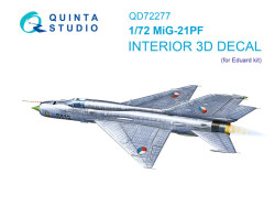 MiG-21PF 3D-Printed & coloured Interior on decal paper (Eduard)