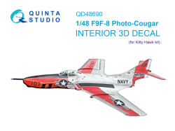 F9F-8P Photo-Cougar 3D-Printed & coloured Interior on decal paper (Kitty Hawk)