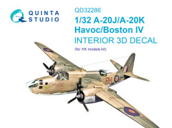 A-20J/A-20K Havoc / Boston IV 3D-Printed & coloured Interior on decal paper (HK models)