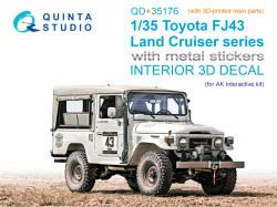 Toyota FJ43 Land Cruiser series 3D-Printed & coloured Interior on decal paper (AK Interactive) (with