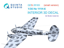 He 111H-6 3D-Printed & coloured Interior on decal paper (Border Model) (Small version)