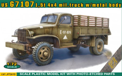US G7107 1,5t 4x4 army truck w/metal body