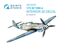 Bf 109K-4 3D-Printed & coloured Interior on decal paper (Eduard)