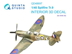 Supermarine Spitfire Tr.9 3D-Printed & coloured Interior on decal paper (Airfix)