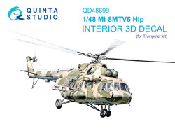 Mi-8MTV5 3D-Printed & coloured Interior on decal paper (Trumpeter)