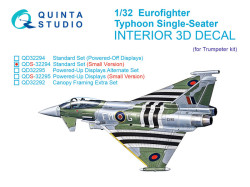Eurofighter Typhoon Single-seater EF-2000/2000A 3D-Printed & coloured Interior on decal paper (Trump