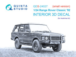 Range Rover Classic 92 3D-Printed & coloured Interior on decal paper (Aoshima) (small version)