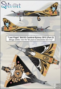 Last Flight BA103 Cambrai-Epinoy (Part 2) Mirage 2000C 103-YN