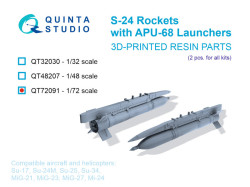 S-24 Rockets with APU-68 Launchers, 2 pcs (for all kits)