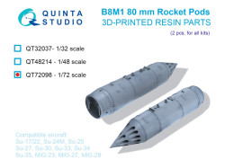 B8M-1 80mm Rocket Pods, 2 pcs (for all kits)