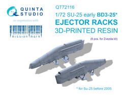 Su-25 early BD3-25 Ejector racks, 8 pcs (Zvezda)
