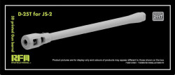 3D printed Gun barrel D-25T for JS-2 (TAM,DRA,TRU)
