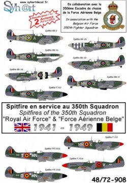 Spitfire en service dans la 350ème Escadre