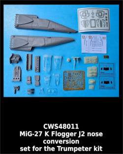 MiG-27 K Flogger J2 nose conversion set for the Trumpeter kit