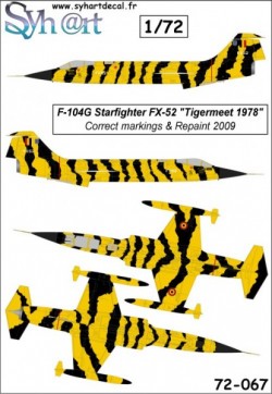 F-104G Starfighter FX-52 Tigermeet 1978 (true scheme)